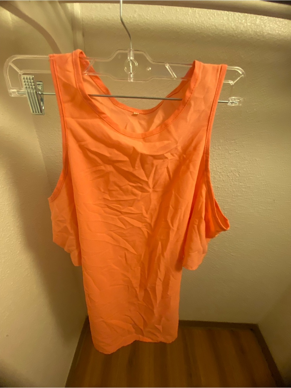 Women’s Orange Layered Tank Top Size Medium
